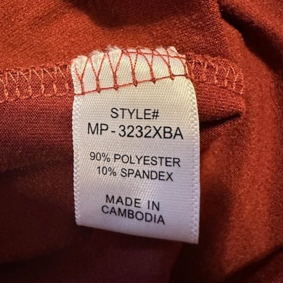 Fired Brick Wide Waistband MOTO Leggings (2) - Picture 7 of 7